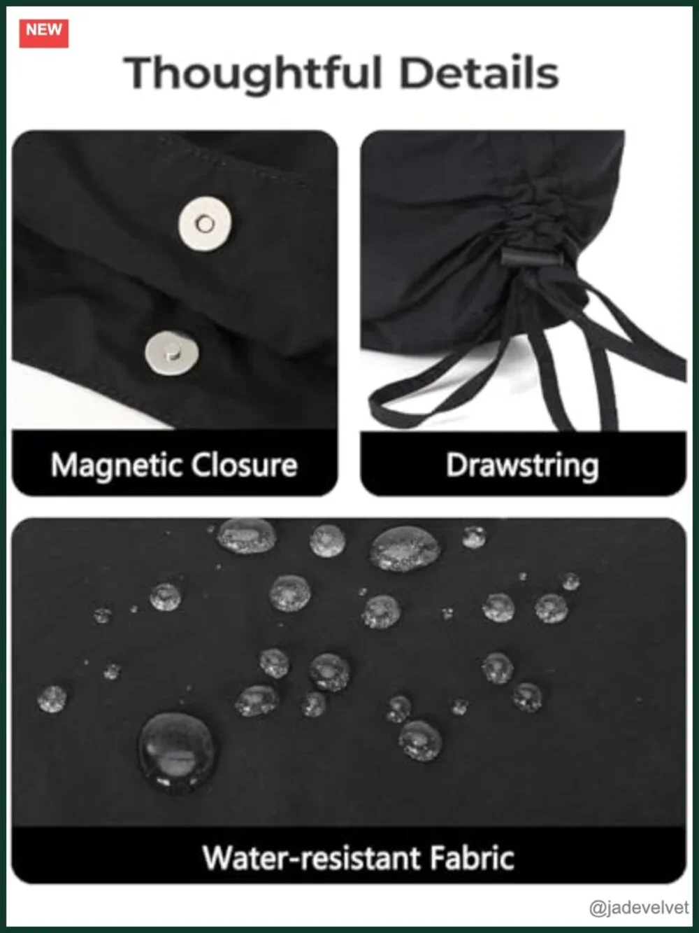 Large Nylon Hobo Bag with Magnetic Closure, Crossbody Tote, Shoulder Bag for
